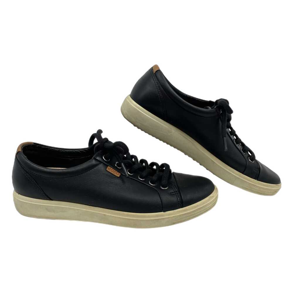Ecco Black Leather Sneakers | Women’s Size 39EU